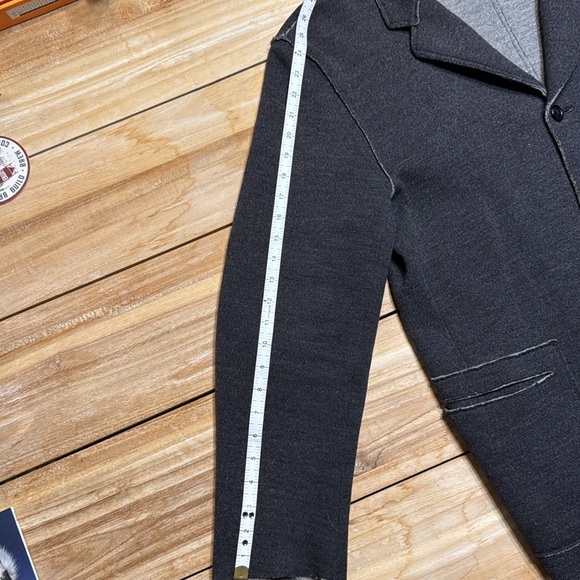 Rare Charcoal Italian Wool Blazer 42R - Picture 7 of 7